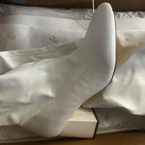 White Knee-High Boots